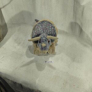 Wild Republic Plush Triceratops Lavender and Grey 12" x 6" x 6"